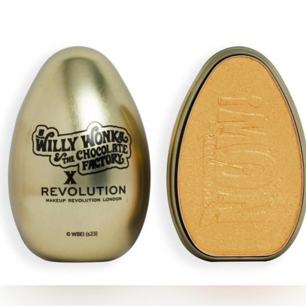 Makeup Revolution X Willy Wonka Golden Egg Makeup Highlighter New